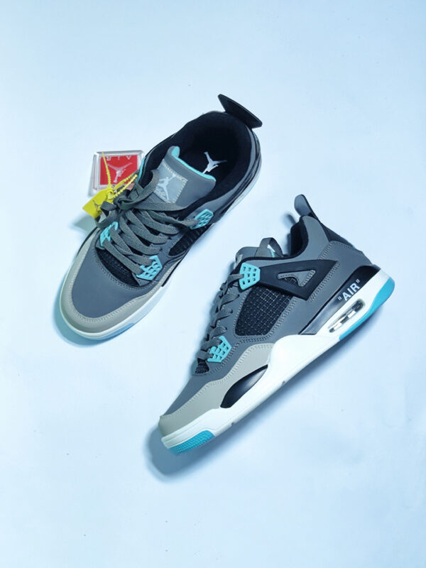 Nk Air Jordan 4 Retro - Grey Crimson - Image 2