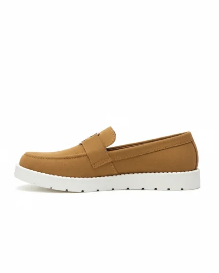 Urban Luxe Suede Loafers - Brown